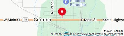 Map of Carmen, Oklahoma gnis feature id